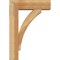 Ekena Millwork Thorton Block Rough Sawn Bracket w/ Offset Brace, Western Red Cedar, 6"W x 18"D x 26"H BKT0604X18X26THR05RWR - alternate 4